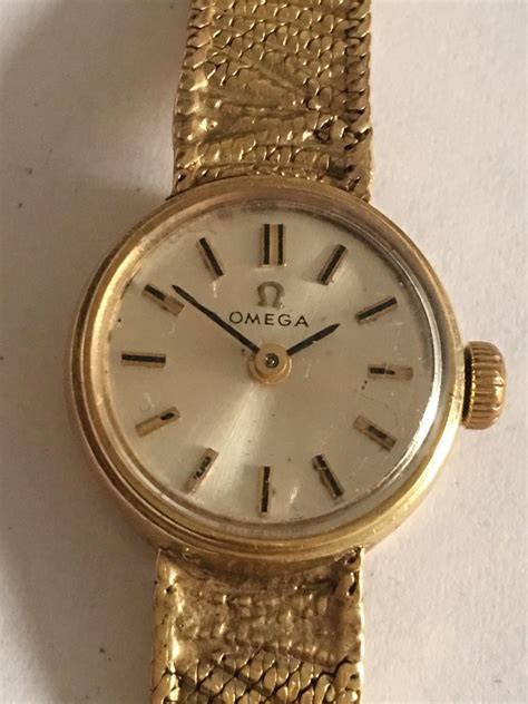 omega gold watch women's|ladies omega gold watch 1970s.